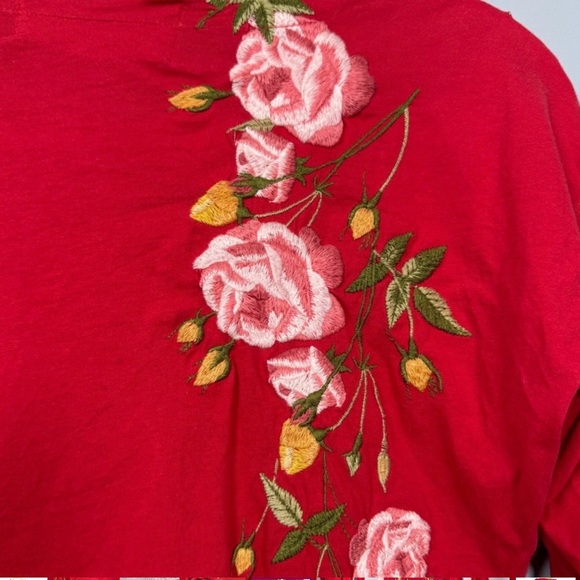 Johnny Was Vintage Floral Embroidered Top - Picture 6 of 10